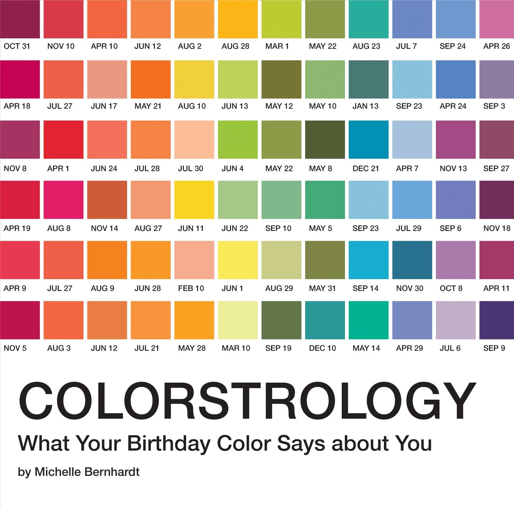 Colorstrology birthday book
